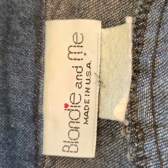 VINTAGE  BLONDIE AND ME RIGID DENIM JACKET - Picture 7 of 15